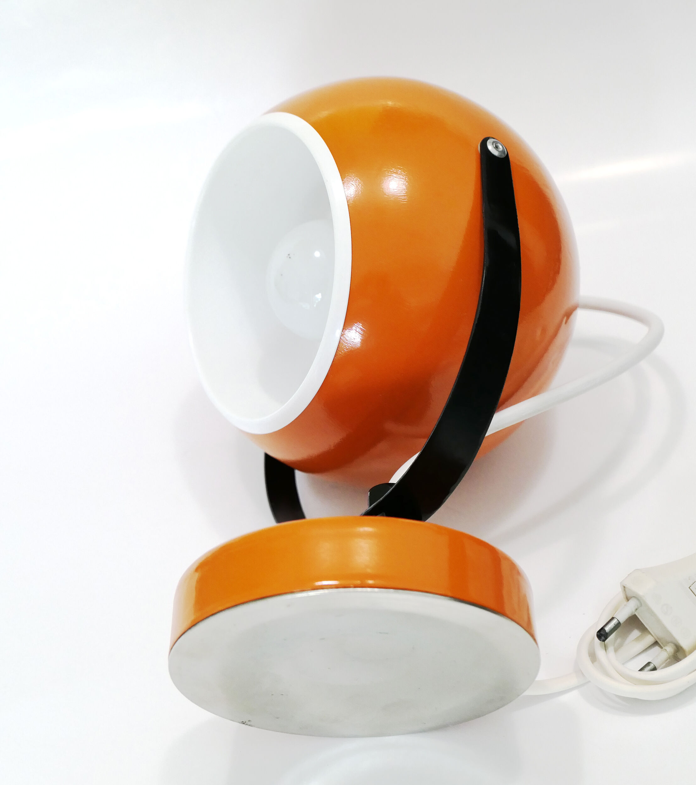 Lampe à poser eyeball spage age 1970's orange