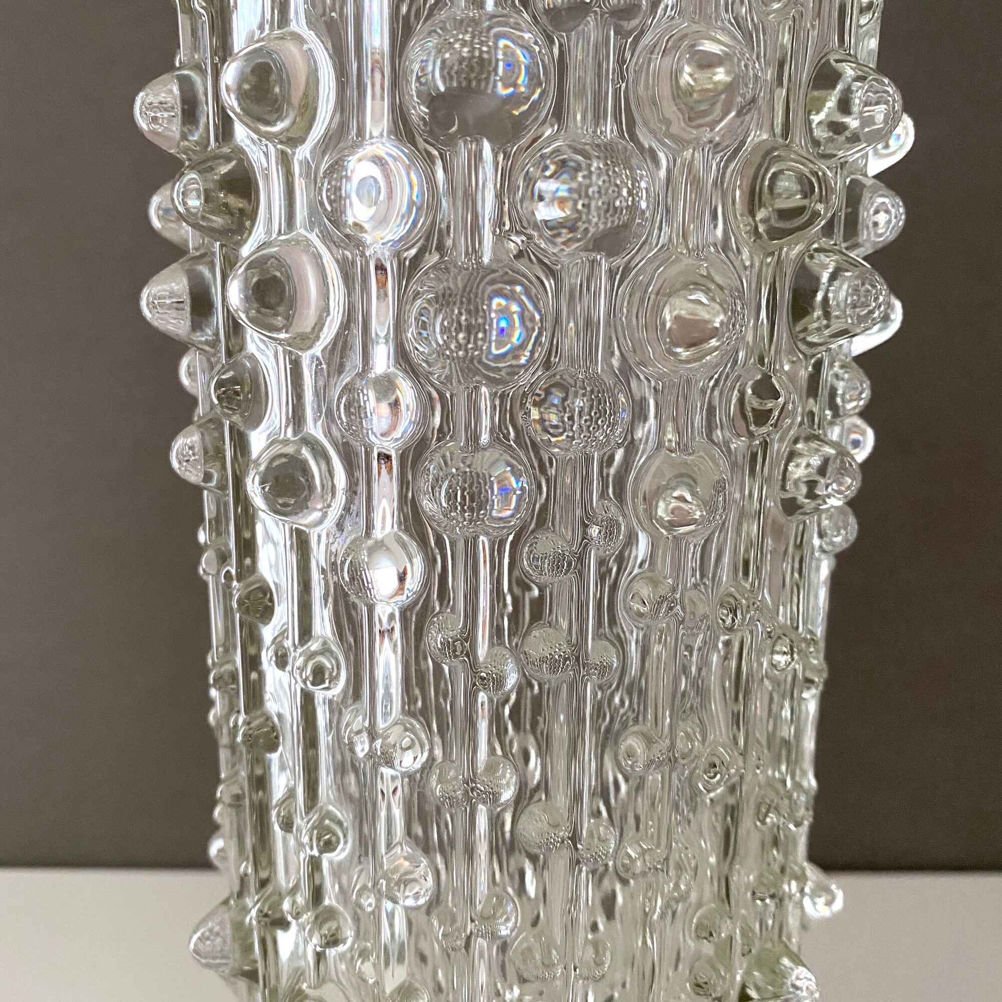 Candle Wax vase by Frantisek Peceny ed. Sklo Union, 1970s
