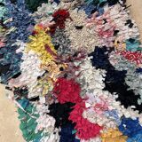 Tapis Berbère Boucherouite coloré - 68 x 183 cm