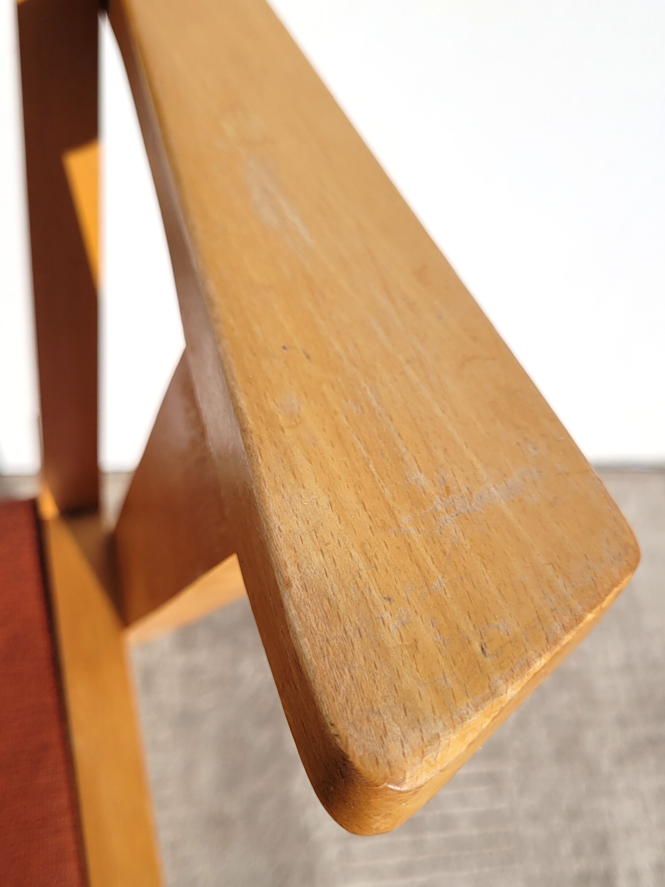 Chair bridge compass vintage 1960 red