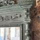 Miroir Louis XIII Shabby Chic patiné 166cm