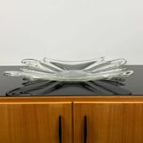 Vintage glass bowl, handmade, 70s