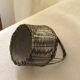 Silver metal woven basket