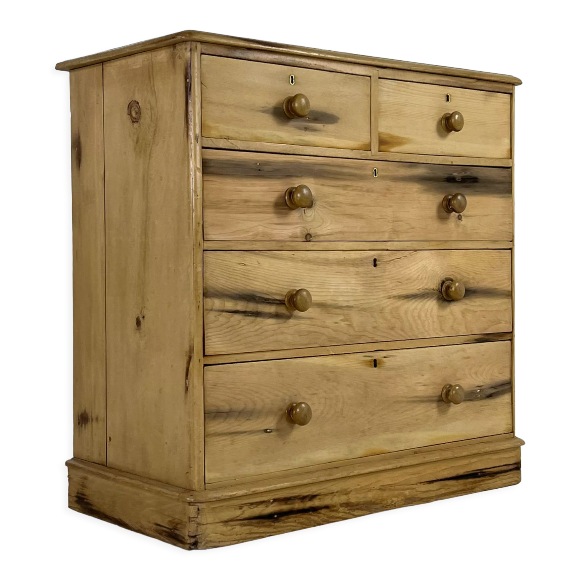 English chest of drawers pine wood