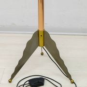 Relco Milano Modernist Italian Murano Glass and Brass Floor Lamp, 1980s