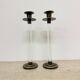 Set of 2 Caravell lucite candle sticks, 1970’s