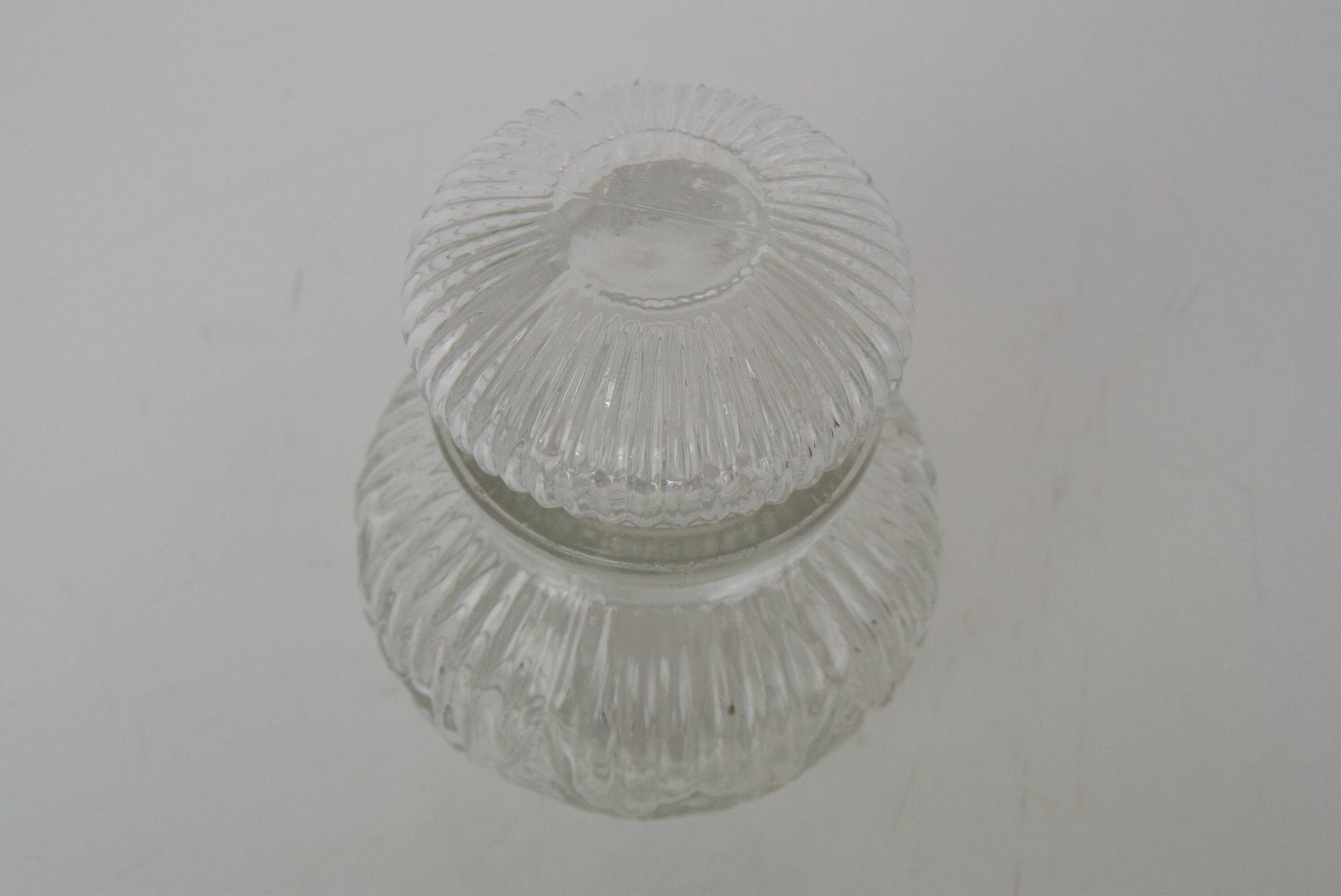 Mid-century Crystal Glass Can,1950's.