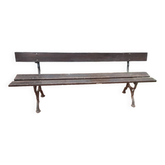 Cast iron garden bench