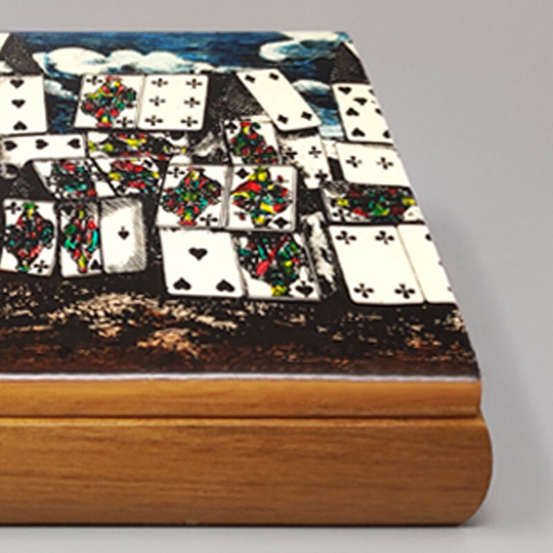 1980s Playing Cards Box by Piero Fornasetti