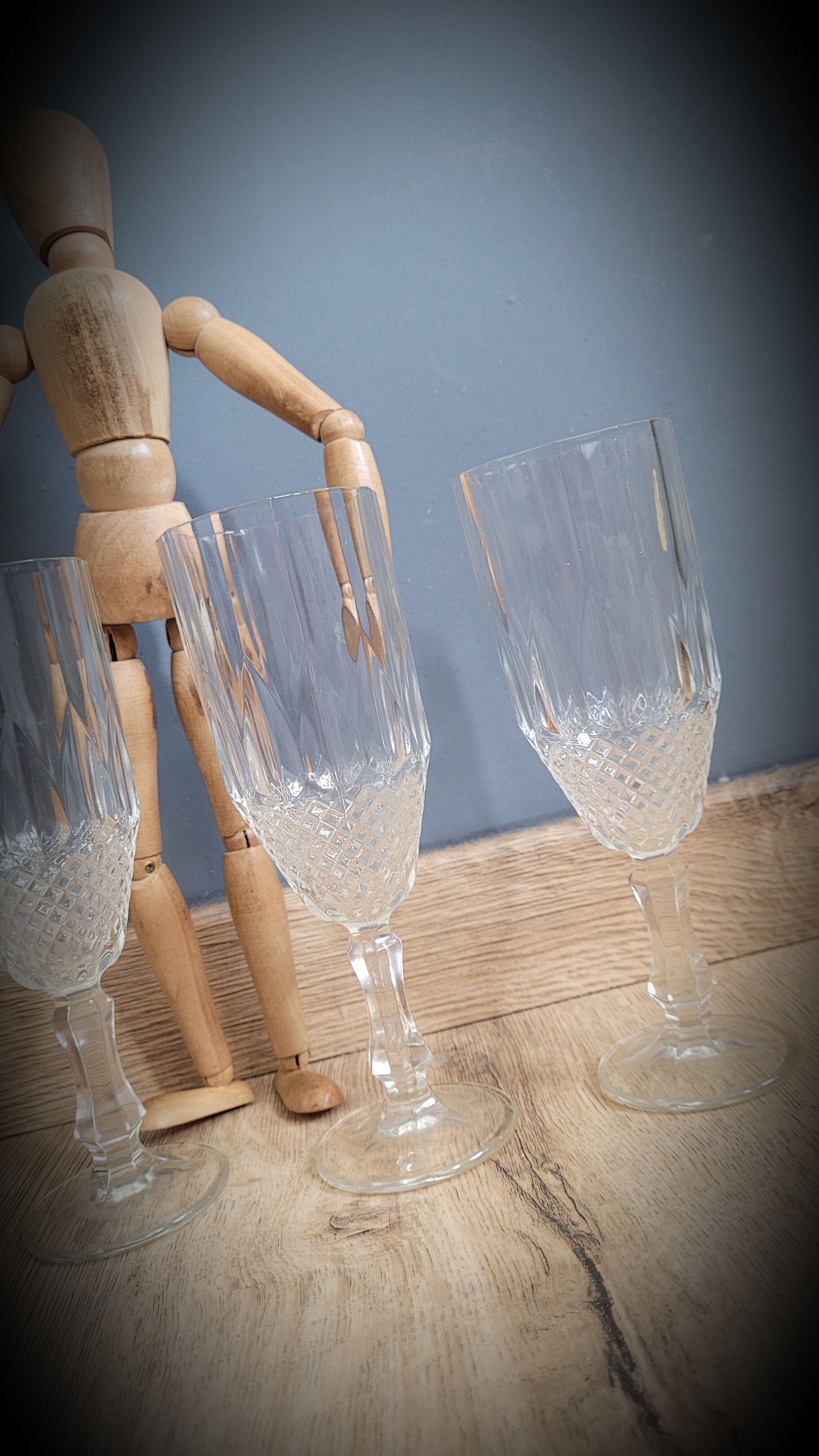 Set 4 glasses champagne