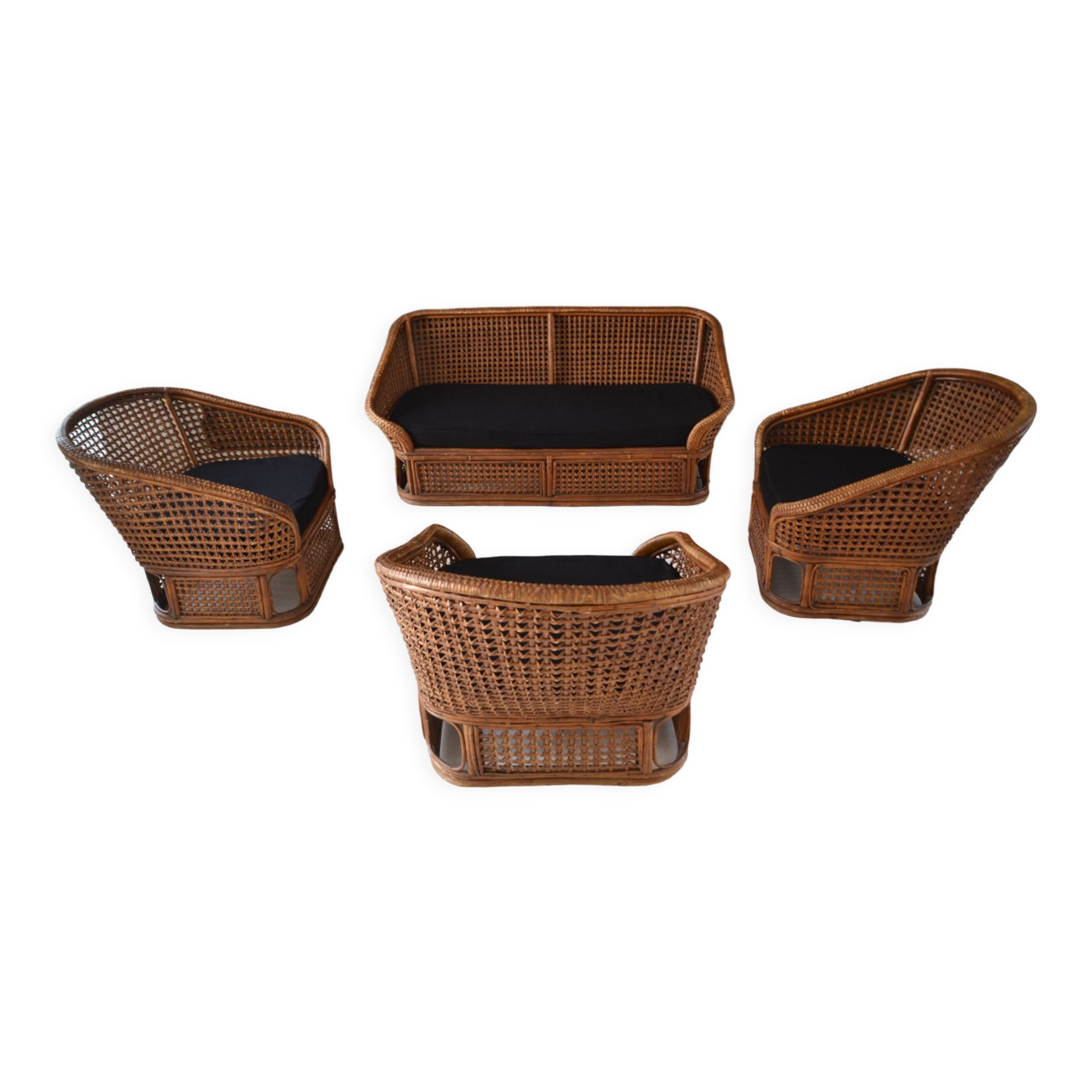 Bamboo garden furniture from the 50