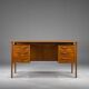 Danish Teak Boomerang Desk by Imha Mobelfabrik, 1970s