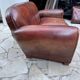 Authentic 1950s Club Set – Sofa + 2 Leather Armchairs