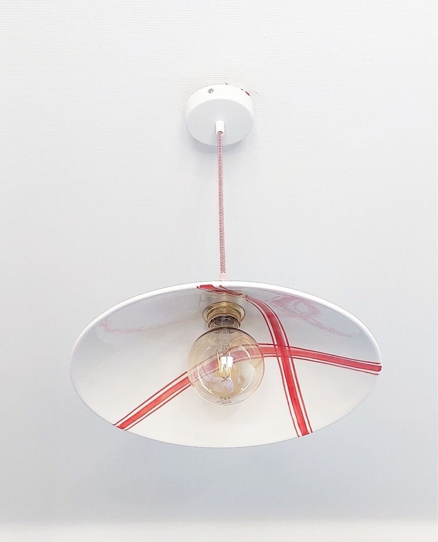 Vintage ceramic pendant lamp