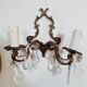 Antique wall light in gilded metal and tassels – 2 lights