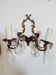 Antique wall light in gilded metal and tassels – 2 lights
