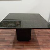 80's design table in black granite