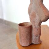 Anthropomorphic Mexican terracotta vase, 70s