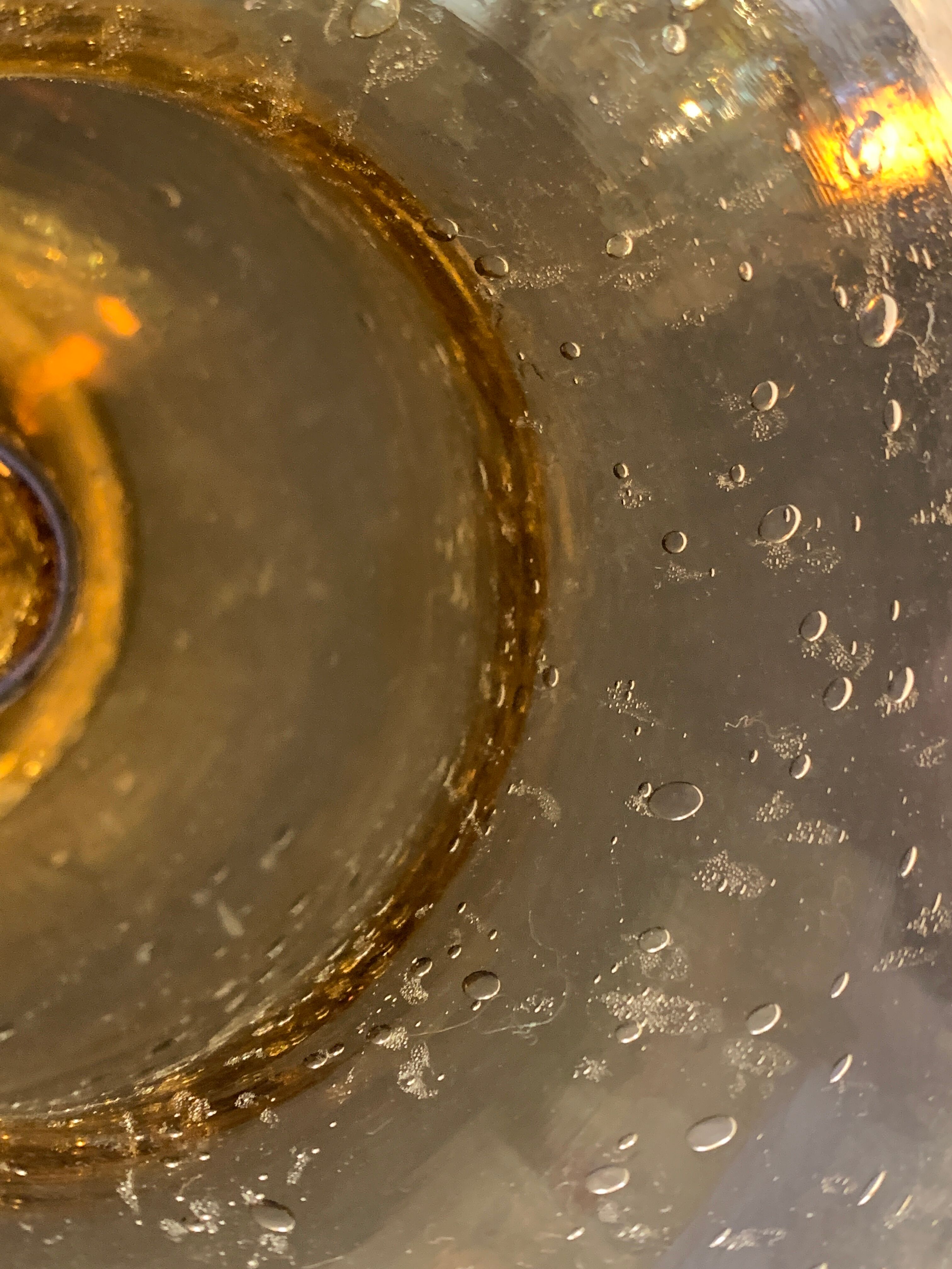 Biot glass candlestick