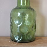 Duo of vintage bottles in Italian glass