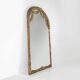 Large baroque decorated chimney mirror in gilted wood, France ca. 1800