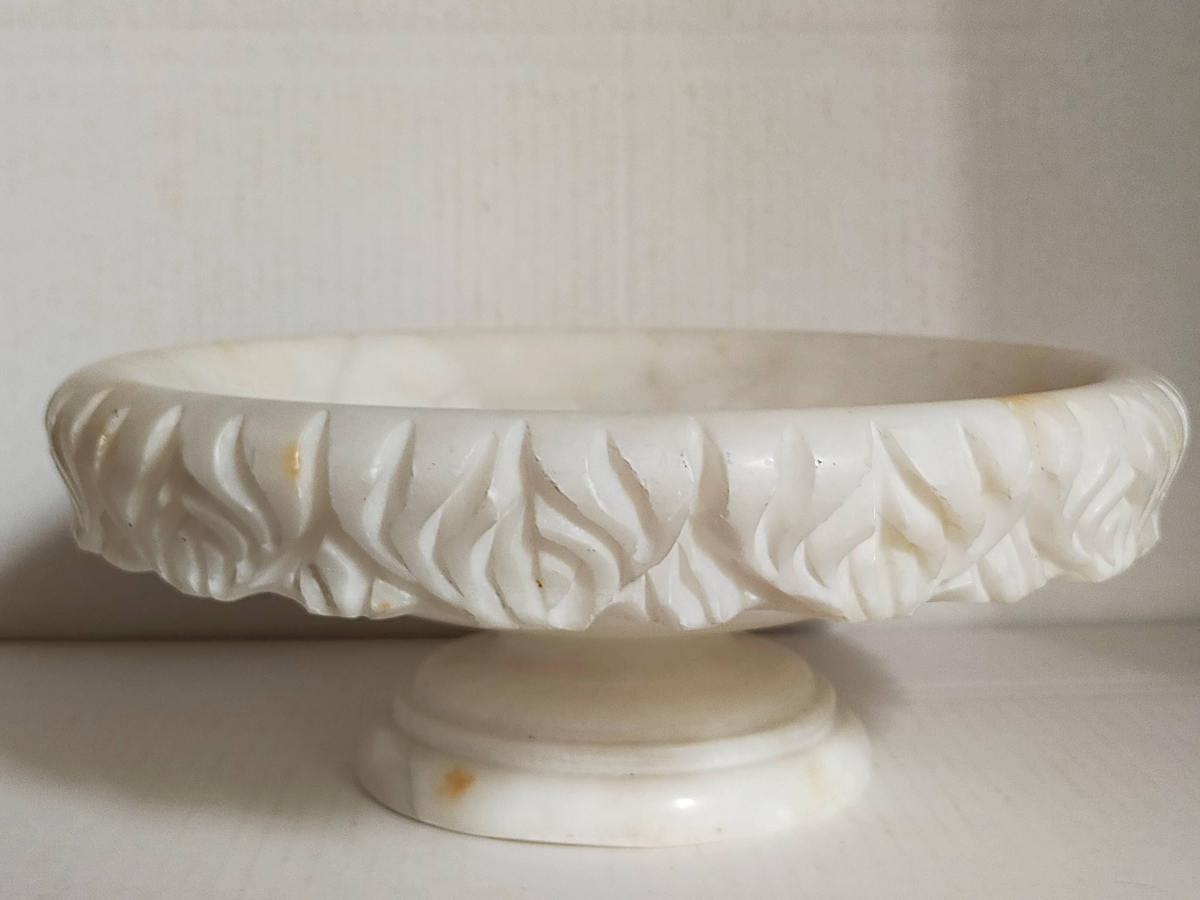 Alabaster fruit bowl from the 70s