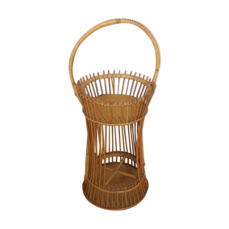 Vintage rattan servant