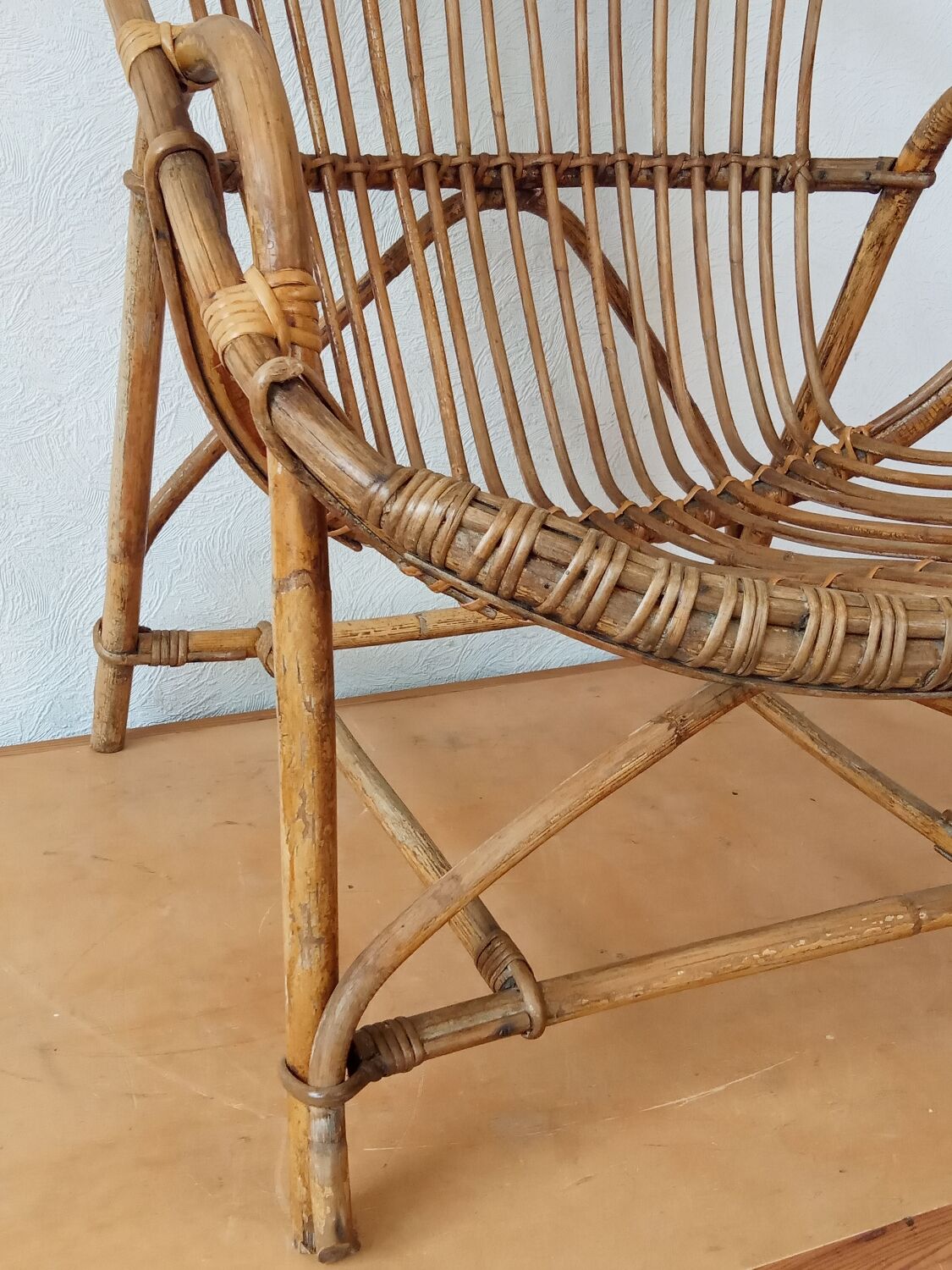 Rattan armchair