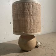 Lampe boule en bois