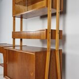Vintage Desk, bookcase, chair by František Jirák, 1970s set of 3