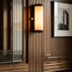 Vintage Bakelite and Opaline Wall Light Art Deco-Bauhaus