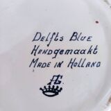 Vase Delfts Blue FG paysage hollandais d'un côté et décor floral de l'autre