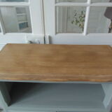 Vintage buffet green of gray, wooden tray
