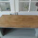Vintage buffet green of gray, wooden tray