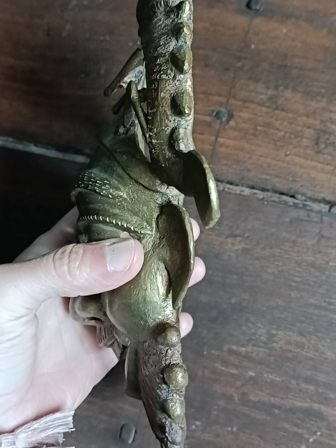 African bronze mask