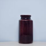 vintage square brown shiny West Germany vase Scheurich
