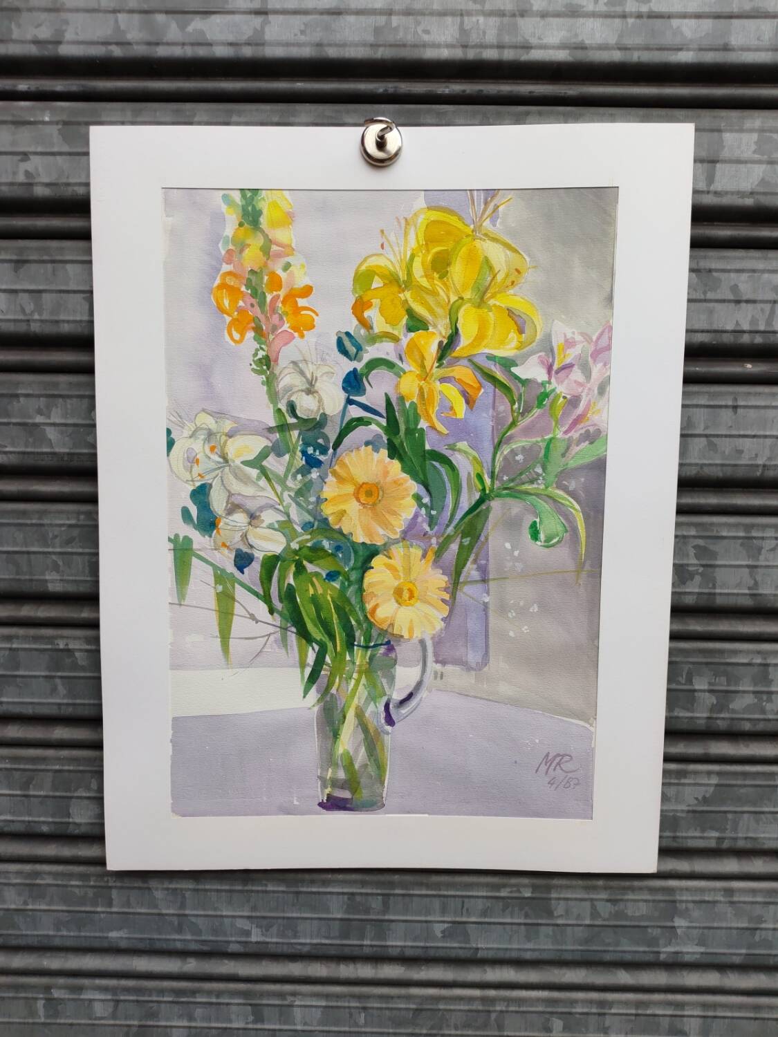 Watercolour by Michel Roubille, 1987.