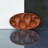 Mid Century Teak Bowel by Laur Jensen Odense Dish Server