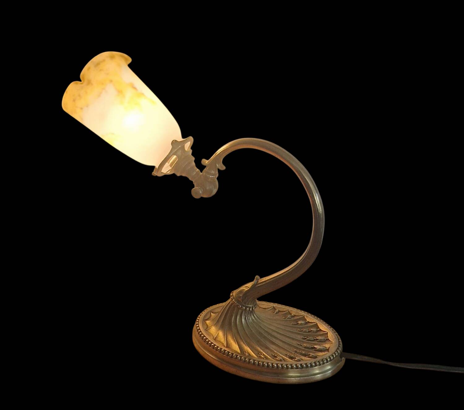 Art Nouveau lamp - Bronze and glass paste signed MüllerFrères - Circa 1910