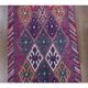 1970s Turkish Handmade Wool Diamond Pink Purpler Runner Rug 77x392