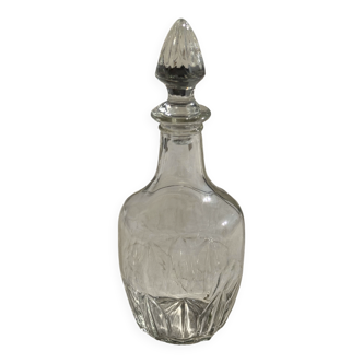 Small glass bottle with stopper