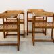Set of 2  Edvin Helseth Pinewood with armchairs dining chair, Trybo Norway