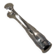 Silver-plated metal sugar tongs by silversmith Ercuis Valencay, 13.3cm