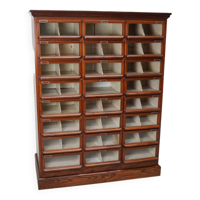 Meuble de Mercerie Vintage en Chêne/Acajou, Pays-Bas, 1930s