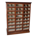 Vintage Dutch Oak / Mahogany Haberdashery Shop Cabinet, 1930s