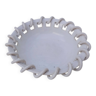 Malicorne earthenware bowl, Emile Tessier, vintage