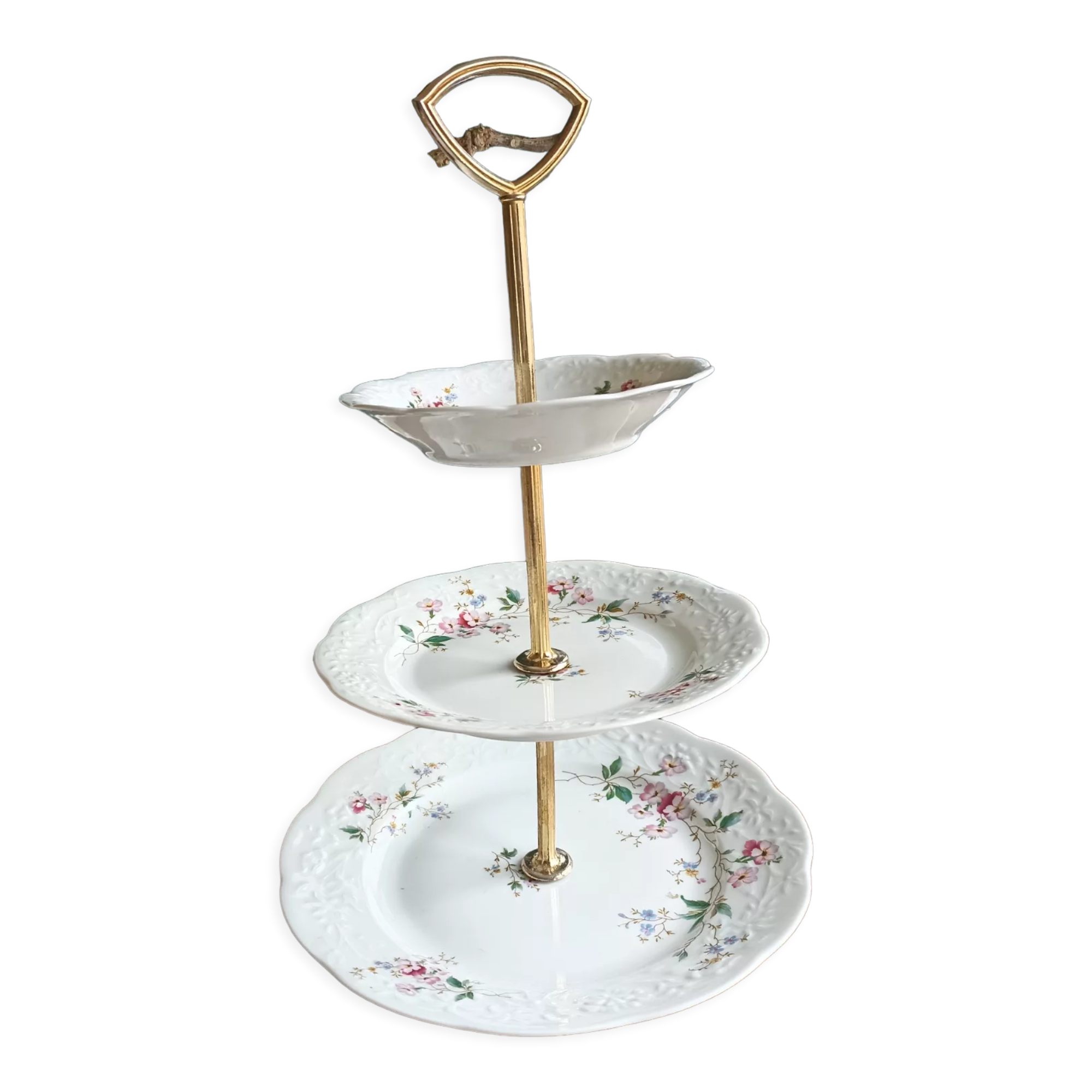 Dumb servant with 3 floors in Berry porcelain by SFP