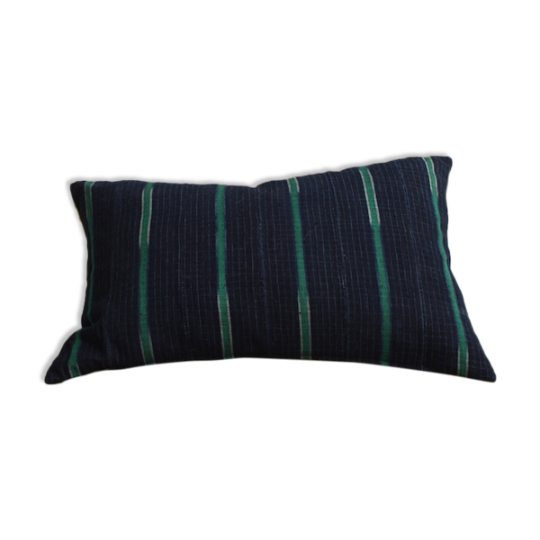 Housse de coussin indigo ethnique Asoke africain — Beyit