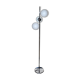 Lampadaire vintage chrome et verre