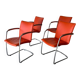 Set of 4 designer chairs by Erik Munnikhof for Leolux in chrome.